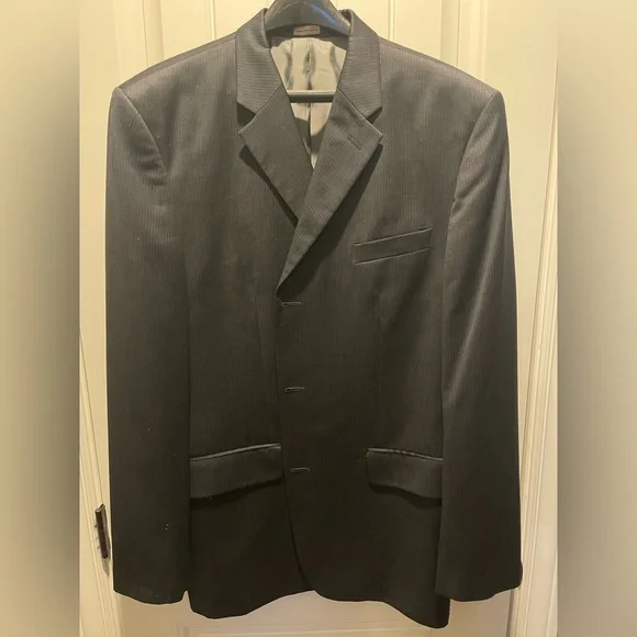 Banana Republic - Men’s Suit - NAVY Color Pin - 46R Jacket - 35/32 Pants - Picture 7 of 7